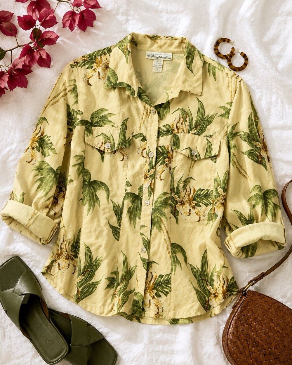 Pineapple Moon XXL 100% Silk Tropical Hawaiian Shirt